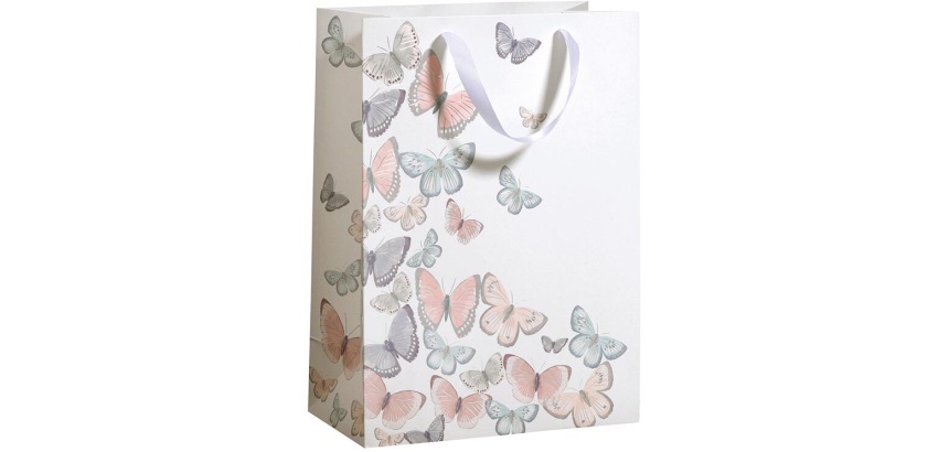 Geschenkzak Tender Butterflies, L, 33,5 x 26 x 13,5 cm