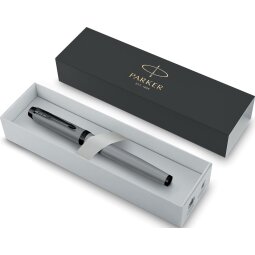 Parker IM stylo plume fine, gris BT