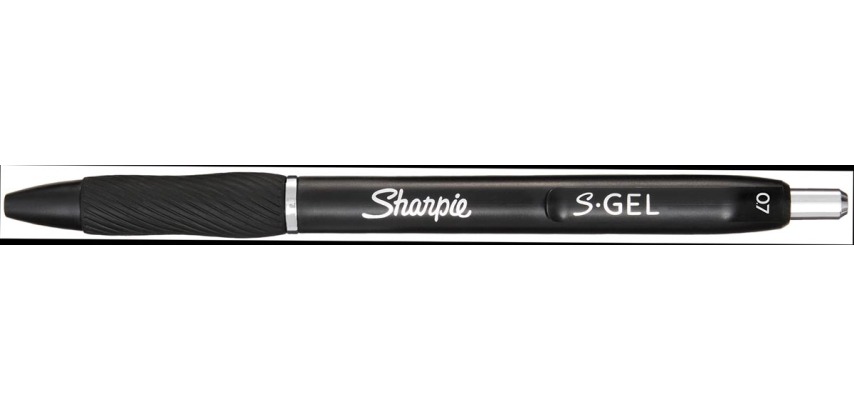 Sharpie S-Gel Medium Black Gel Pen Blister Pack of 3 Pieces