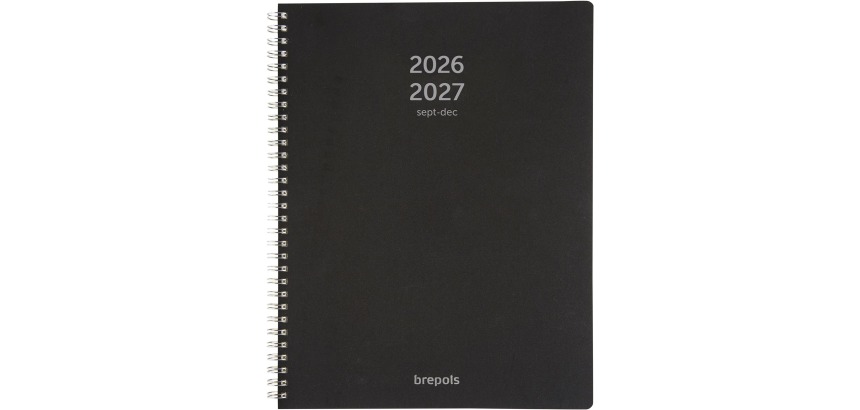Brepols Klassenbuch A4 Polypropylen, schwarz, 2026-2027
