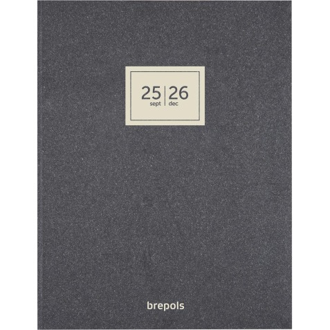 Brepols journal de classe A4 Polyprop, noir, 2025-2026