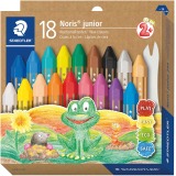 Staedtler Noris Junior crayon à cire, etui de 18 pièces