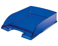 Leitz bac à courrier Plus 5226 bleu transparent