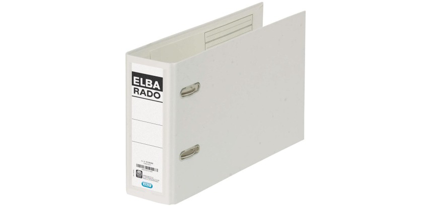 Elba Rado Plast classeur pour ft A5 oblong, blanc, dos de 7,5 cm