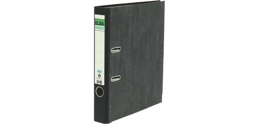 Oxford Rado Ordner, Folio-Format, aus Karton, 5 cm Rücken, schwarz