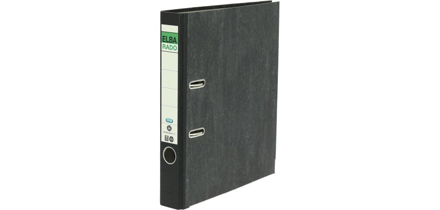 Oxford Rado binder, folio size, cardboard, 5 cm spine, black