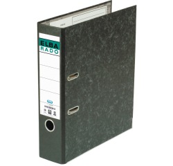 Oxford Rado classeur, ft folio, en carton, dos de 8 cm, noir