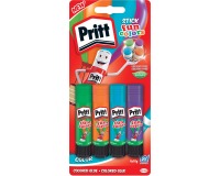 Pritt bâton de colle Fun Colors 10 g, blister de 4 pièces