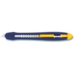 Olfa Cutter ES-1 Green, 9 mm, bleu/jaune