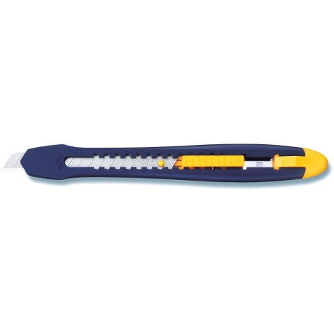 Olfa Cutter ES-1 Green, 9 mm, bleu/jaune