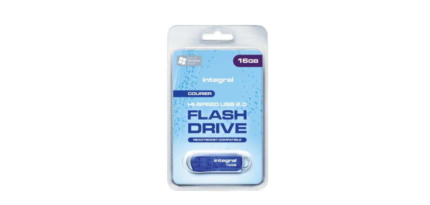 Integral Courier USB 2.0 stick, 16 GB
