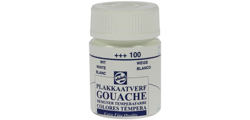 Talens gouache Extra Fine, flacon de 16 ml, blanc