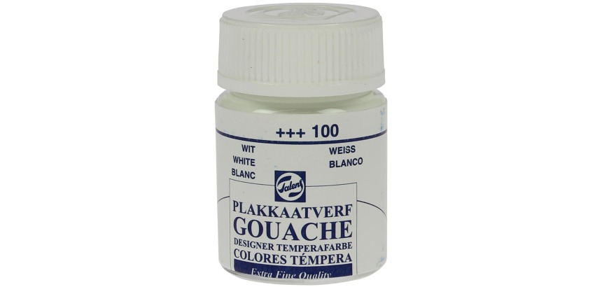 Talens Extra Fine gouache, 16 ml bottle, white