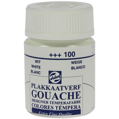 Talens gouache Extra Fine, flacon de 16 ml, blanc