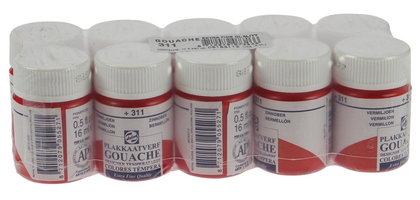 Talens Extra Fine gouache bottle 16 ml, vermilion