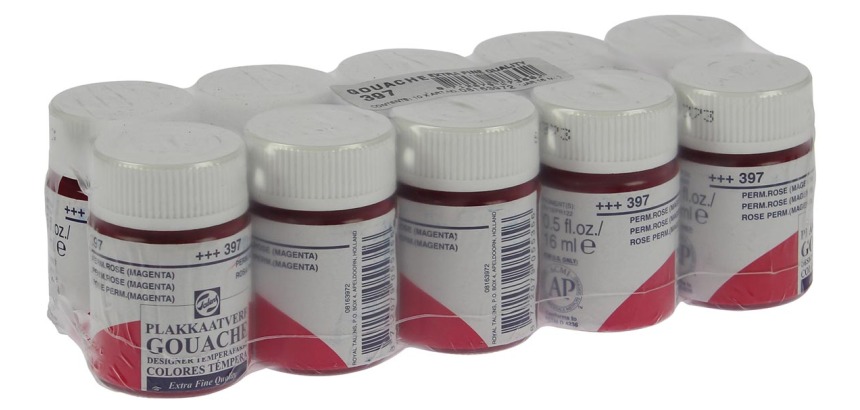 Talens Gouache Extra Fein Flasche 16 ml, permanentrosa (Magenta)