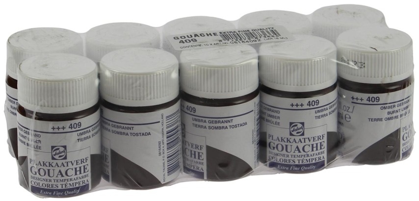 Talens Gouache Extra Fein Flasche 16 ml, gebrannte Umbra