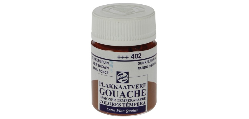 Talens Extra Fine Gouache Bottle 16 ml, Dark Brown