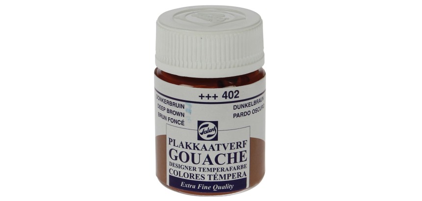 Talens gouache Extra Fine flacon de 16 ml, brun foncé