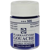 Talens gouache Extra Fine flacon de 16 ml, outremer clair