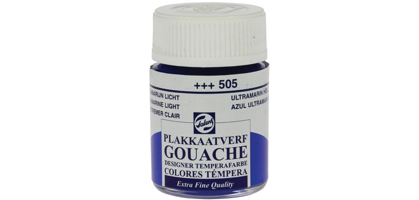 Talens Extra Fine gouache bottle of 16 ml, light ultramarine
