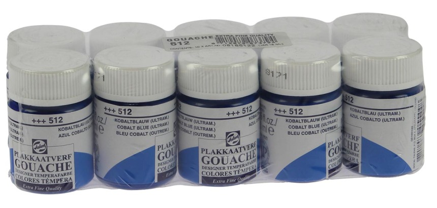 Talens Gouache Extra Fein Flasche 16 ml, Kobaltblau (Ultramarin)