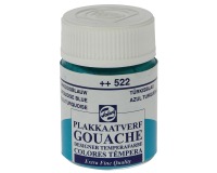 Talens plakkaatverf Extra Fijn flacon van 16 ml, turkooisblauw