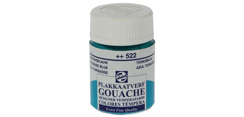 Talens Gouache Extra Fein Flasche 16 ml, Türkisblau