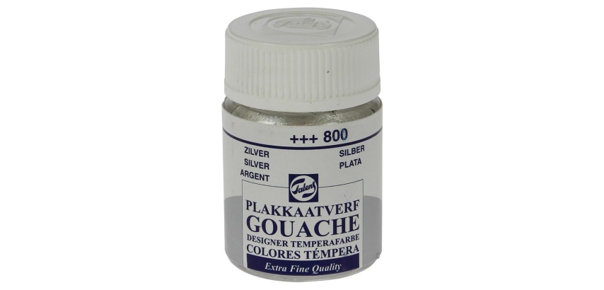 Talens Gouache Extra Fein Flasche 16 ml, Silber