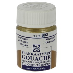 Talens gouache Extra Fine flacon de 16 ml, or clair