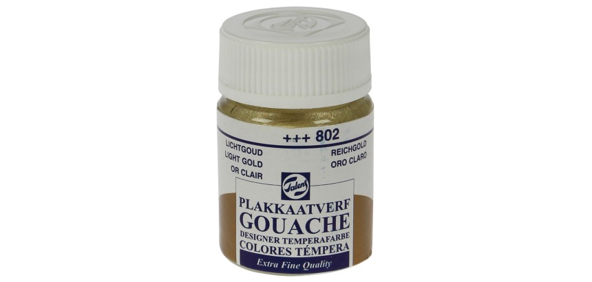 Talens Extra Fine gouache 16 ml bottle, light gold