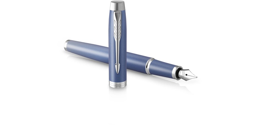 Parker IM Rituals vulpen, blauw CT, medium, giftbox