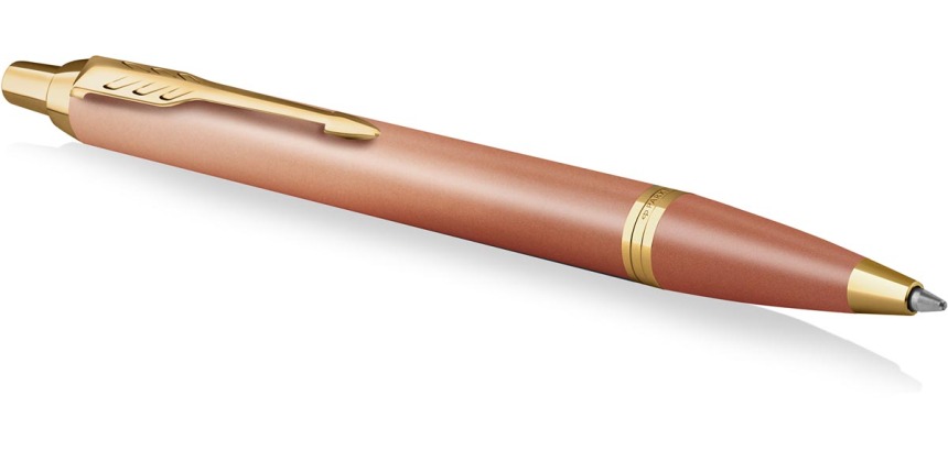 Parker IM Rituals ballpoint pen, orange GT, medium, gift box