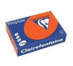 Clairefontaine Trophée Intens, papier couleur, A4, 210 g, 250 feuilles, églantine