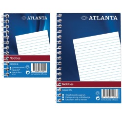 Carnet de notes spirale latérale Djois Atlanta A6 ligné 100 pages
