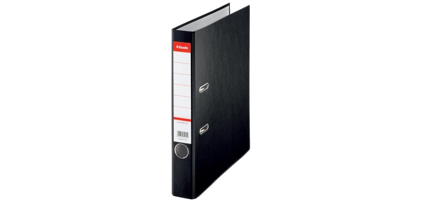 Esselte lever arch file, cardboard, A4 size, 5 cm spine, black
