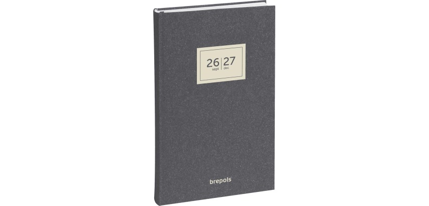 Brepols Saturnus Planner 16 Months Essenz, Anthracite, 2026-2027