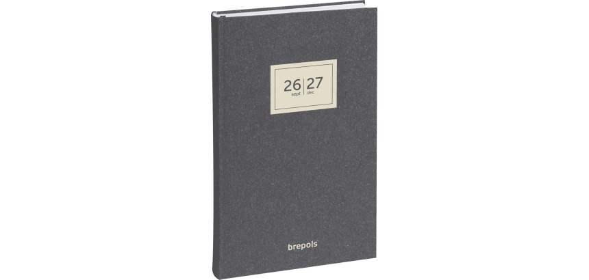 Brepols Klassenbuch Saturnus 16 Monate Essenz, Anthrazit, 2026-2027