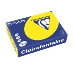 Clairefontaine Trophée Intens, papier couleur, A4, 210 g, 250 feuilles, jaune soleil