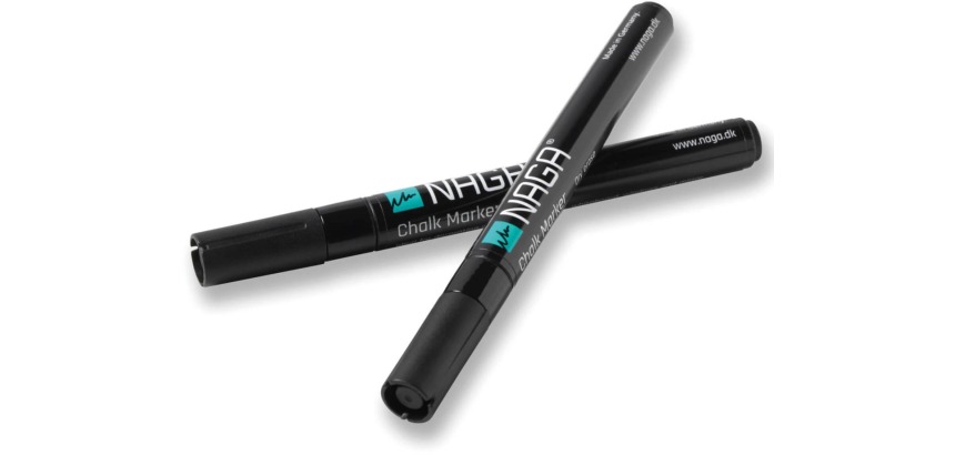 Naga marqueur pour tableaux en verre 2 mm, étui de 2 pièces, noir