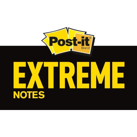 Post-it® Extreme Notes, ft 114 mm  x 171 mm, 2 blocs de 25 feuilles, couleurs assorties