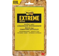 Post-it® Extreme Notes, ft 114 mm  x 171 mm, 2 blocs de 25 feuilles, couleurs assorties