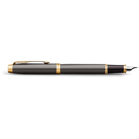 Parker IM Premium vulpen, grijs GT, medium, giftbox