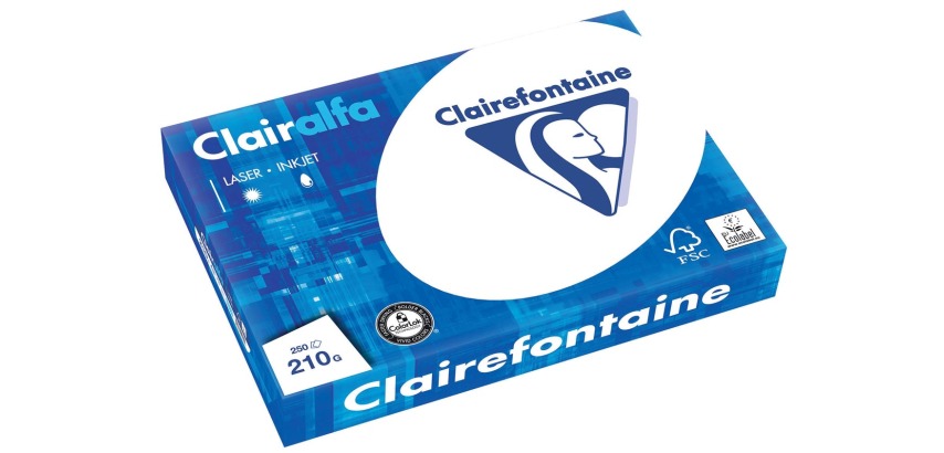Clairefontaine Clairalfa presentation paper A3, 210 g, pack of 250 sheets