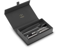 Stylo bille et stylo plume Parker IM avec étui Stainless steel CT Medium 3 pièces