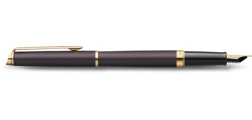 Waterman Hémisphère Metalic stylo plume, moyen, noir GT, giftbox