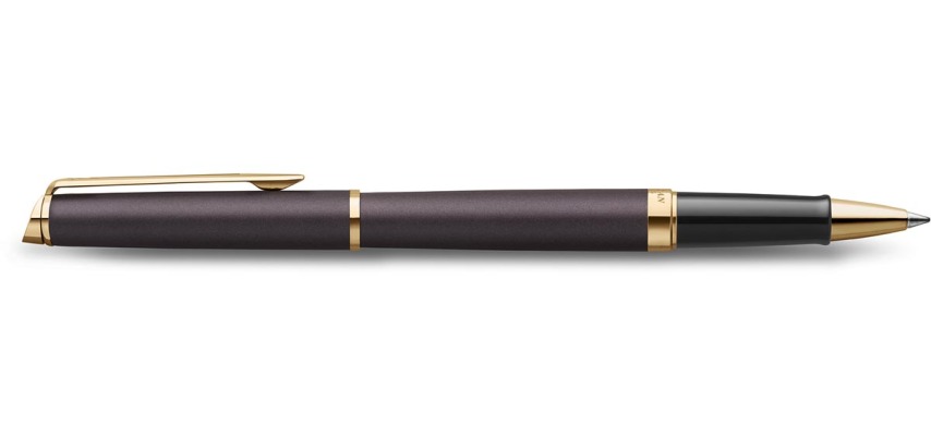 Waterman Hémisphère Metallic Roller, fine, black GT, gift box