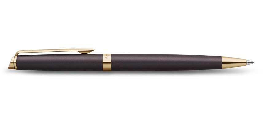 Waterman Hémisphère Metallic ballpoint pen, medium, black GT, gift box