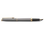 Waterman Hémisphère Metallic fountain pen, medium, gray GT, gift box