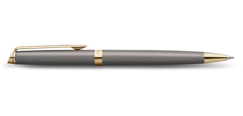 Waterman Hémisphère Metalic stylo bille, gris GT, moyen, giftbox